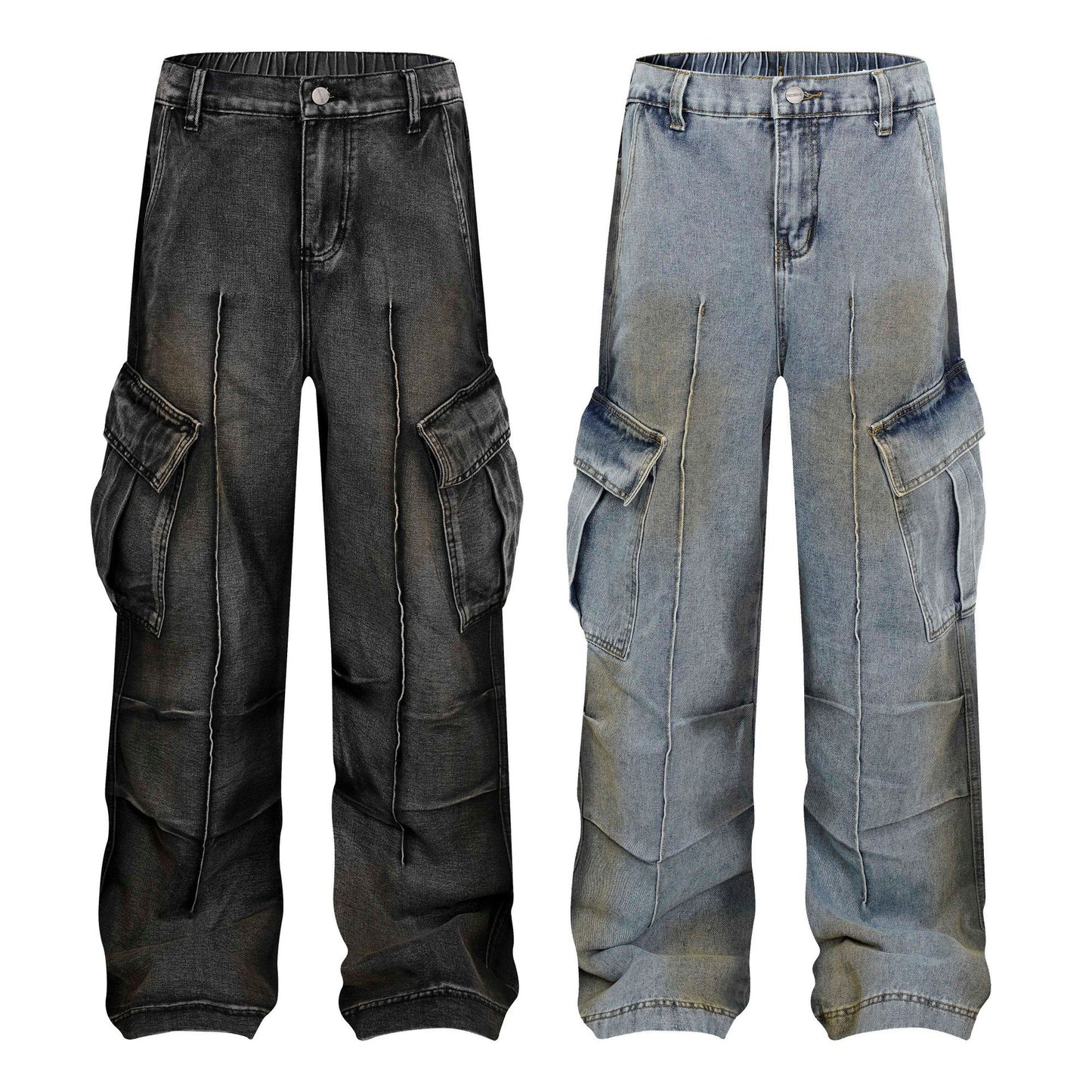 MilkMan Pleated Cargo Jeans