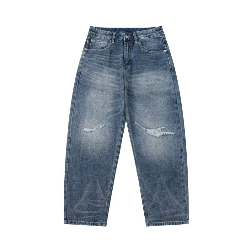 MilkMan Distressed Tapered Jeans
