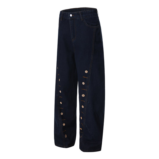 MilkMan Multi-Button Floor Jeans