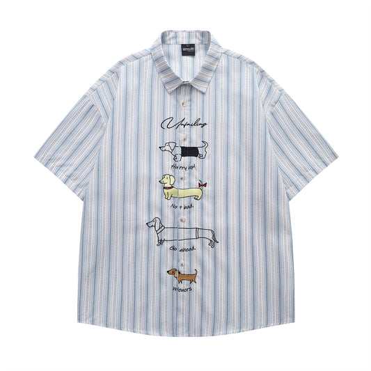 MilkMan Stripe Embroidered Shirt