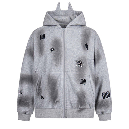 MilkMan Distressed Letter Jacket