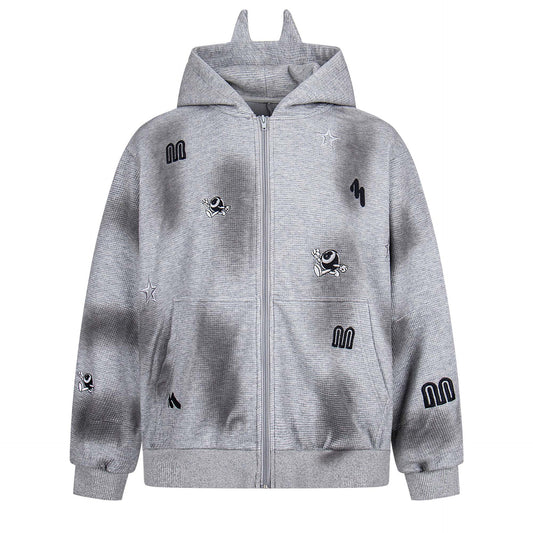 MilkMan Distressed Letter Jacket