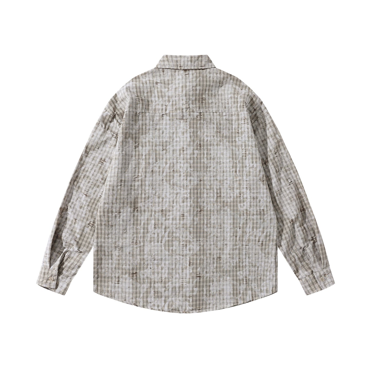 MilkMan Distressed Plaid Jacket