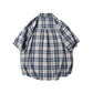 MilkMan Casual Patch Plaid Shirt