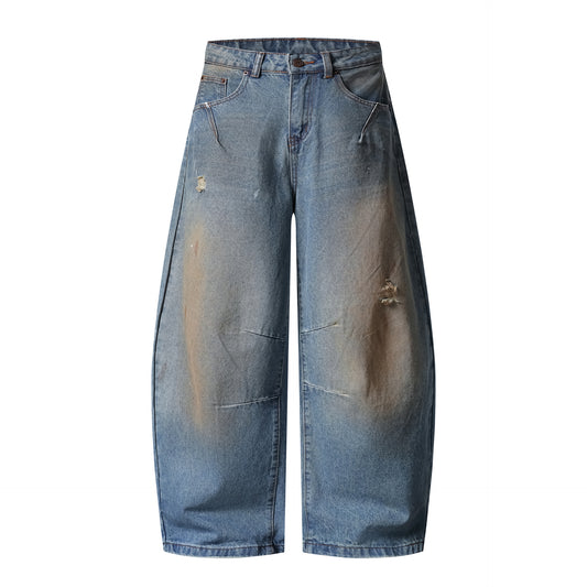 MilkMan Distressed Tapered Jeans