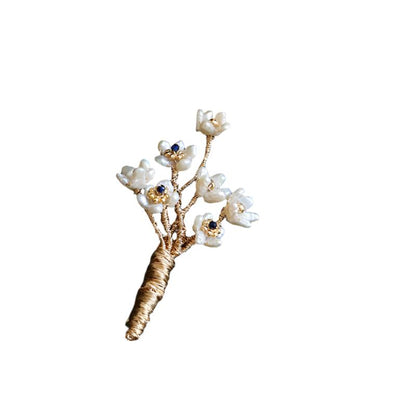 MilkMan Pearl Flower Brooch