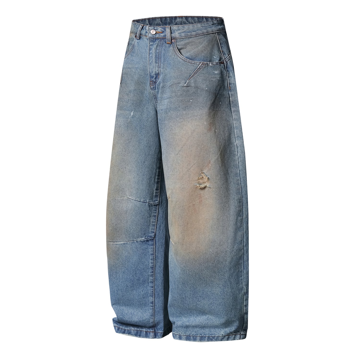MilkMan Distressed Tapered Jeans