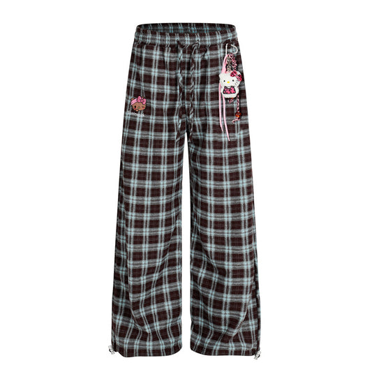 MilkMan Checkered Wide Pants