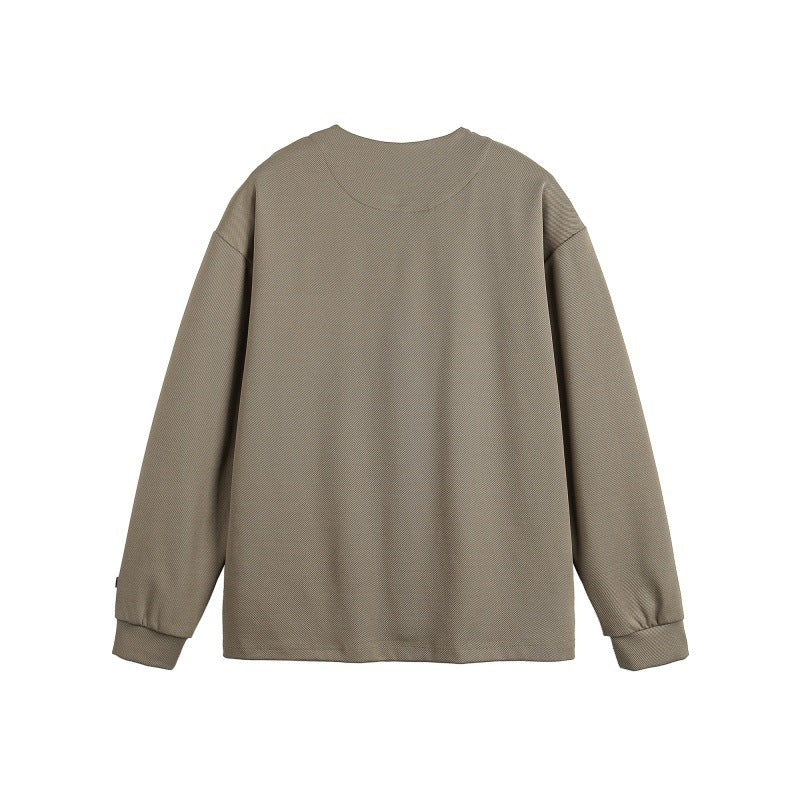 MilkMan Patch Henley Sweatshirt