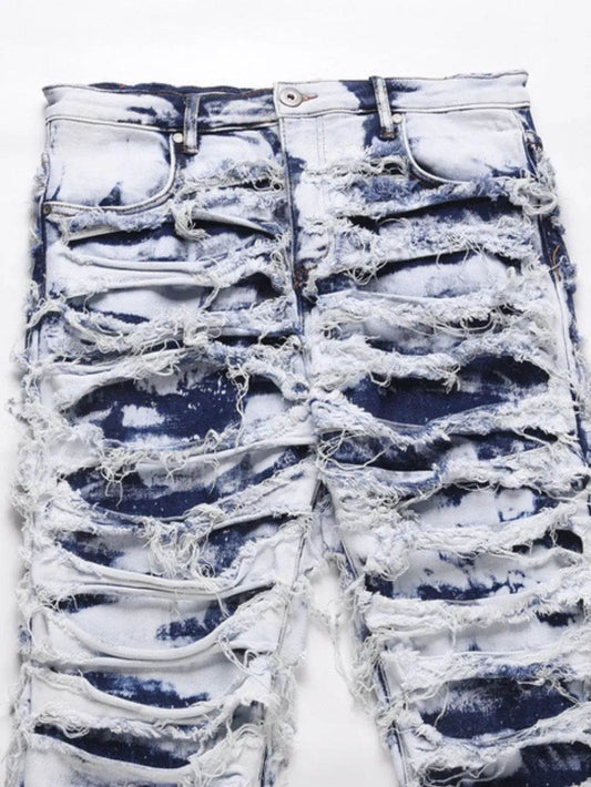 MilkMan Distressed Straight Jeans