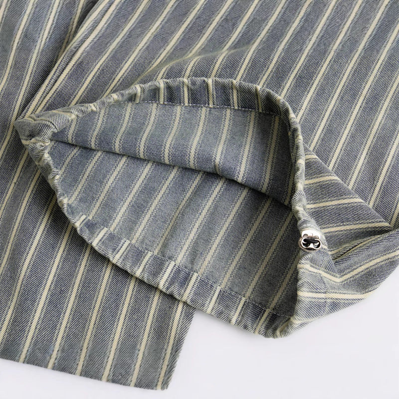 MilkMan Striped Washed Jeans