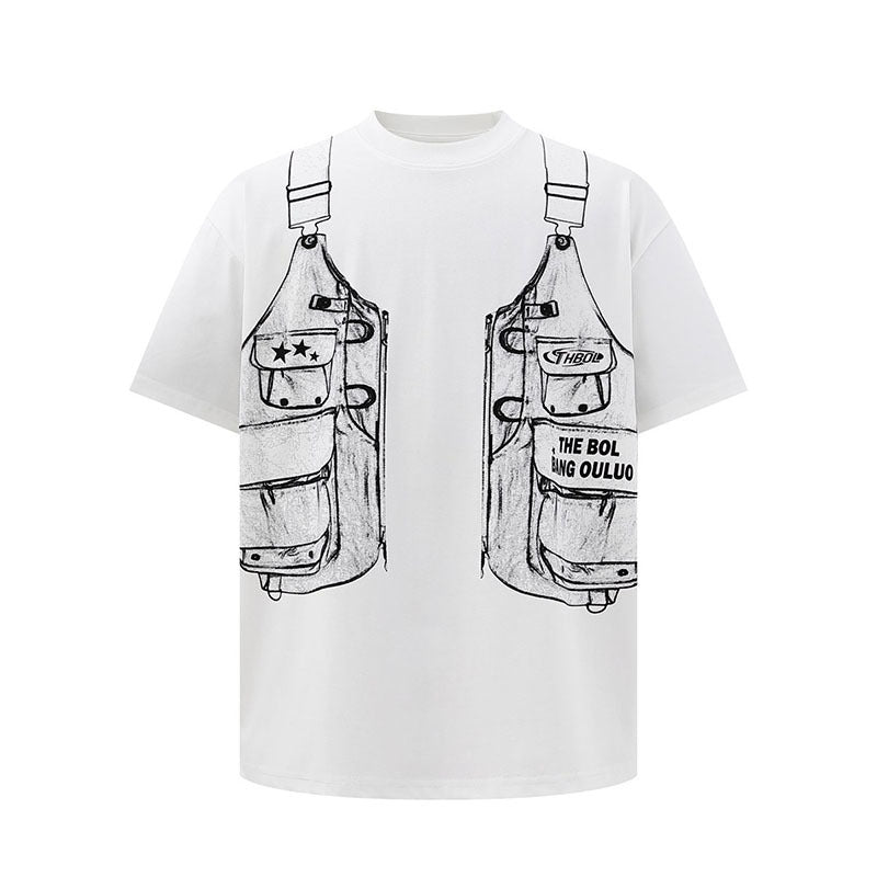 MilkMan Printed Vest Tee