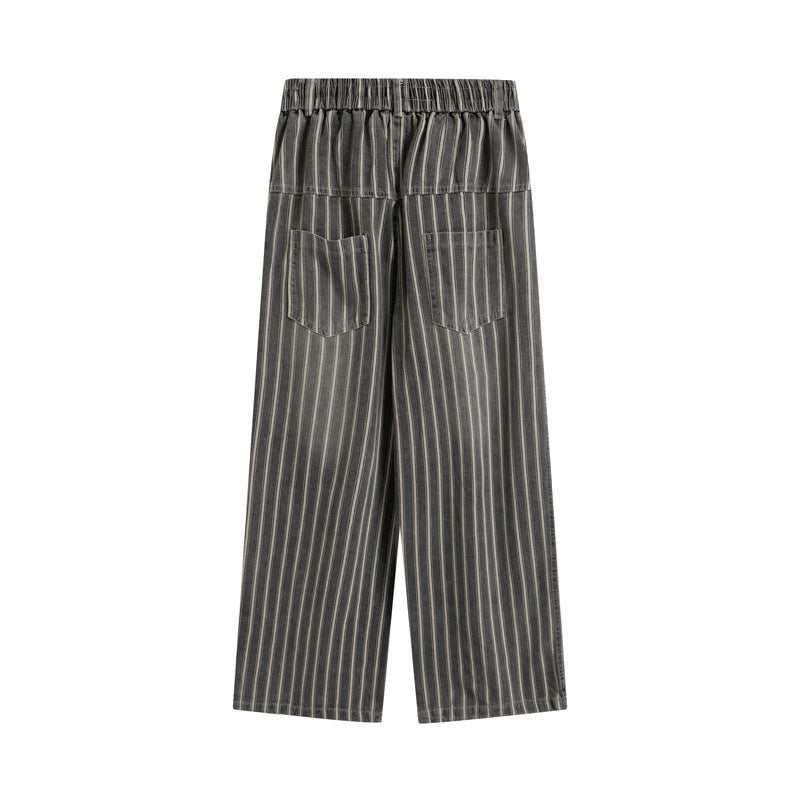 MilkMan Striped Washed Jeans