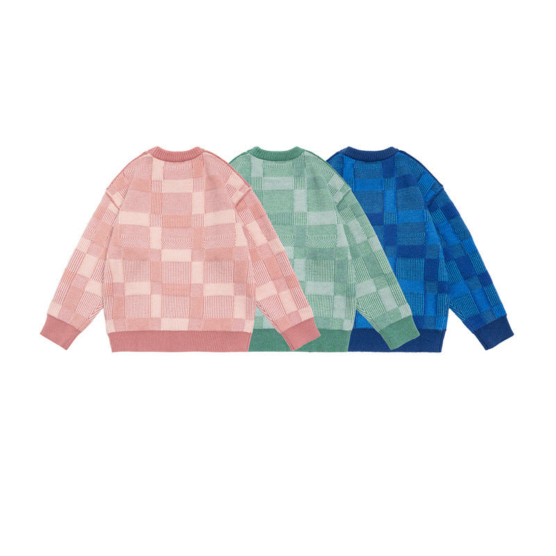 MilkMan Check Knit Pullover