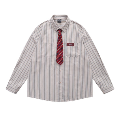 MilkMan Tied Stripe Shirt