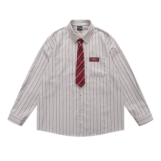 MilkMan Tied Stripe Shirt