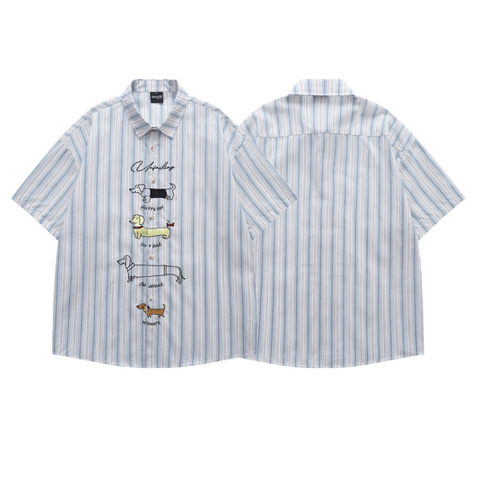 MilkMan Stripe Embroidered Shirt