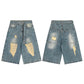 MilkMan Ripped Denim Shorts