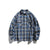 MilkMan Plaid Draped Shirt