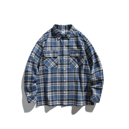 MilkMan Plaid Draped Shirt