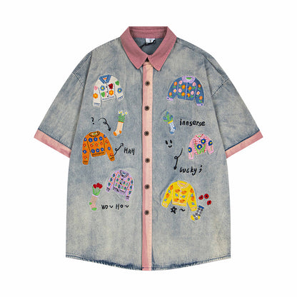 MilkMan Embroidery Block Shirt