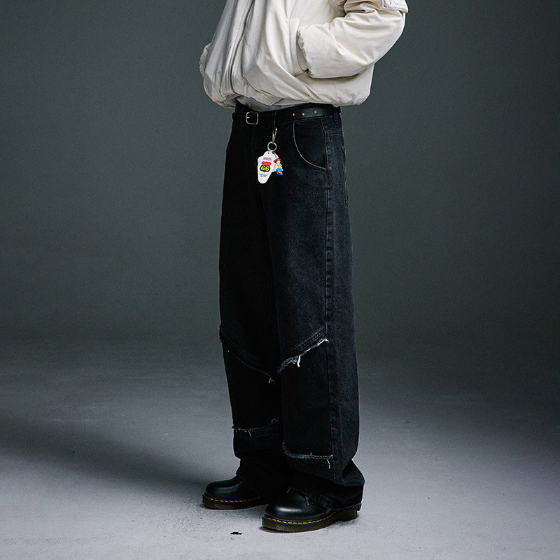 MilkMan Fringe Block Denim