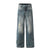 MilkMan Distressed Straight Jeans