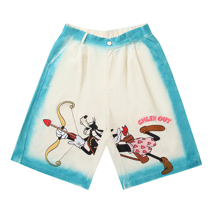 MilkMan Cartoon Denim Shorts