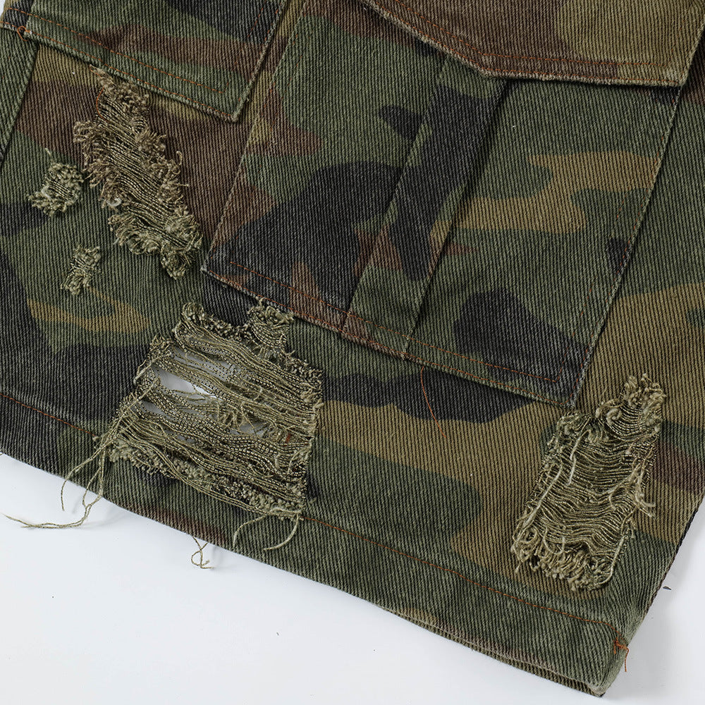 MilkMan Camo Fray Shorts