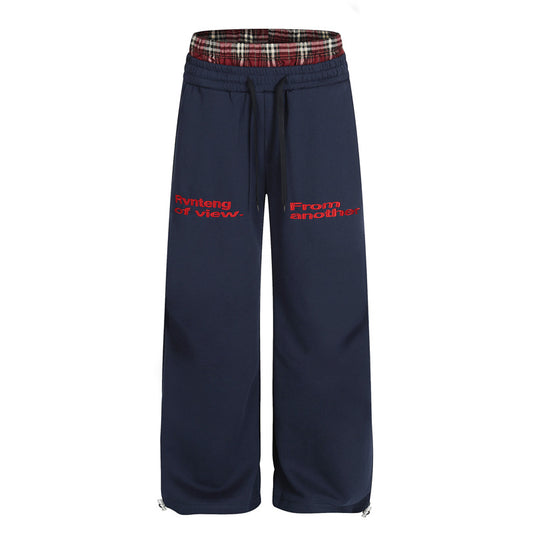 MilkMan Letter Embroidered Pants