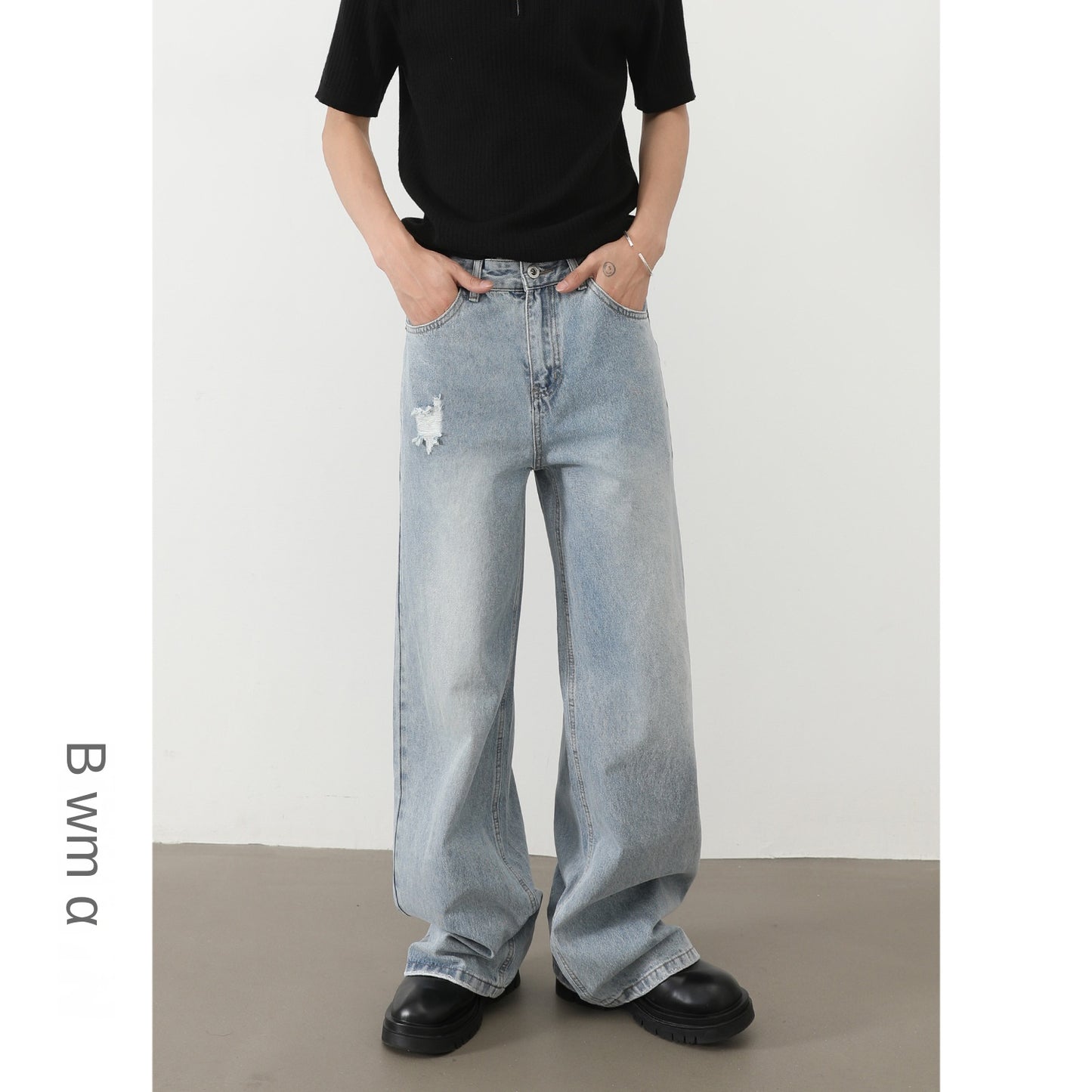 MilkMan Retro Ripped Jeans