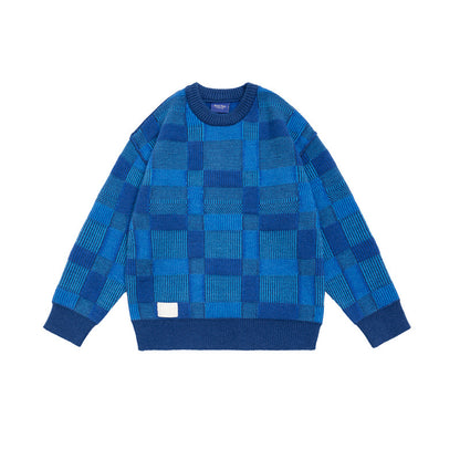 MilkMan Check Knit Pullover