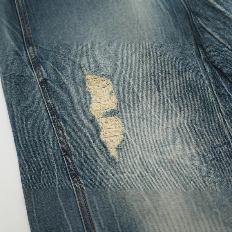 MilkMan Distressed Straight Jeans