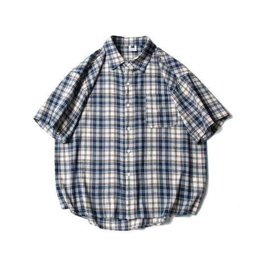 MilkMan Casual Patch Plaid Shirt