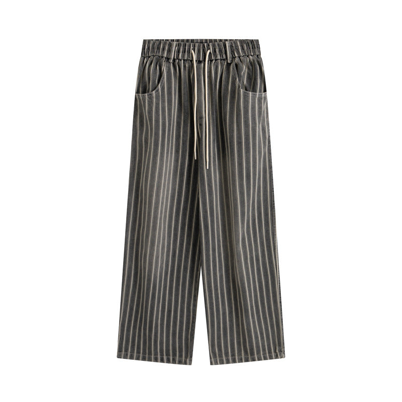 MilkMan Striped Washed Jeans