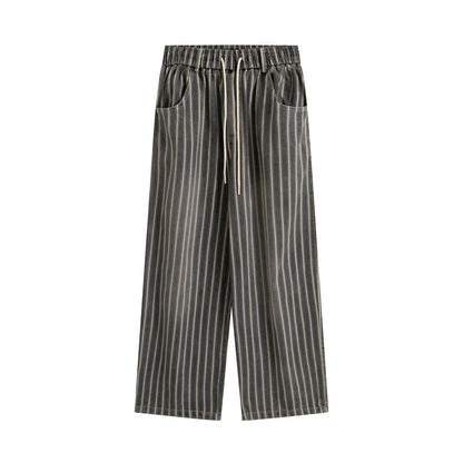 MilkMan Striped Washed Jeans