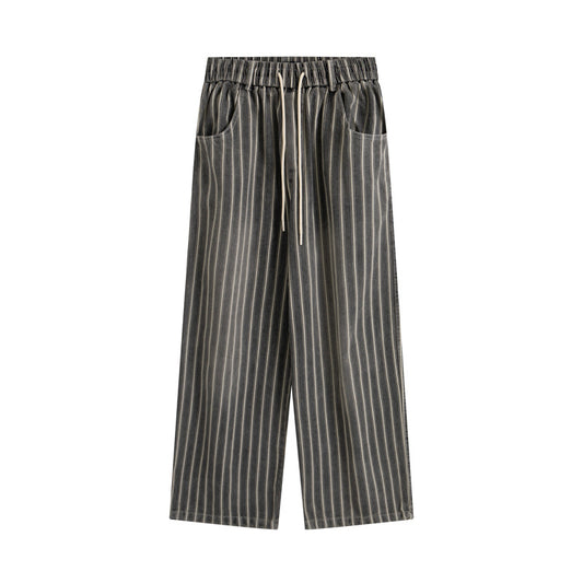 MilkMan Striped Washed Jeans