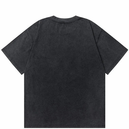T-Shirt en coton pour hommes, Streetwear, Hip Hop, surdimensionné, Y2k, noir délavé, graphique d'araignée, Harajuku, gothique, Vintage, couverture en coton, vêtements amples