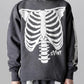 MilkMan Bold Skeleton Print Hooded Sweatshirt