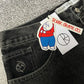 MilkMan Cartoon Embroidered Denim Shorts