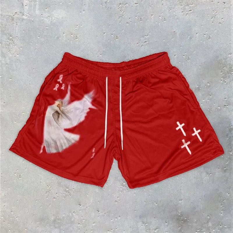 MilkMan Christian Angel Gym Shorts – Faith & Fitness Style