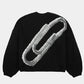 MilkMan Abstract Clip Knit Sweater