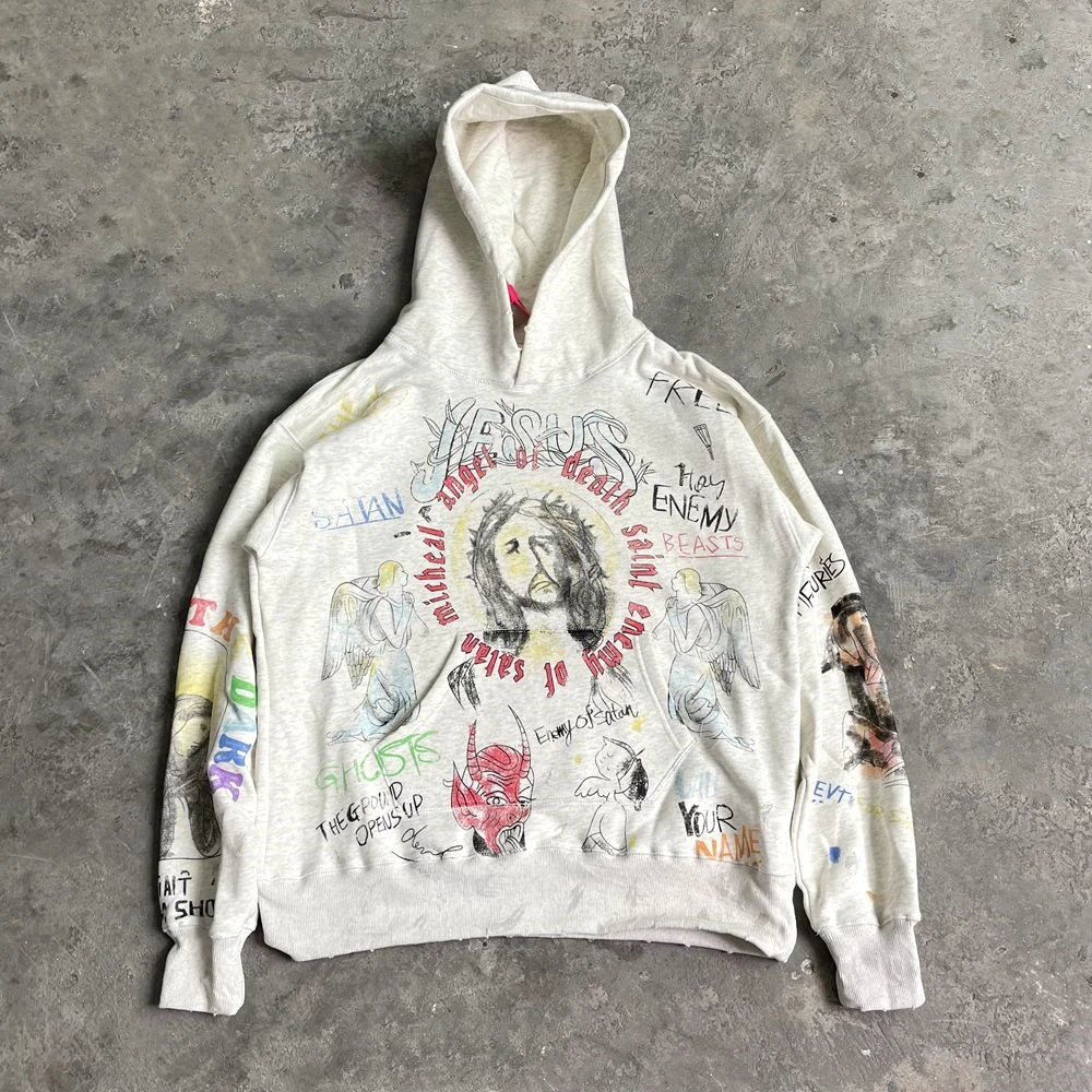 MilkMan Oversized Graffiti Hoodie