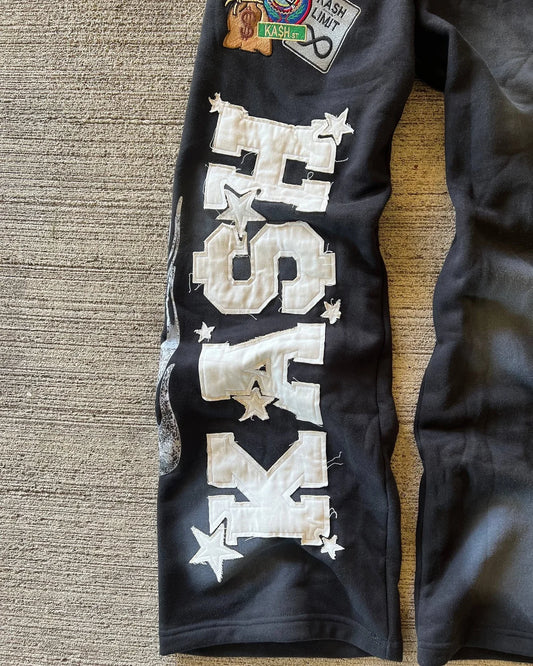 MilkMan Y2K Gothic Hip-Hop Letter Patch Jogger Pants