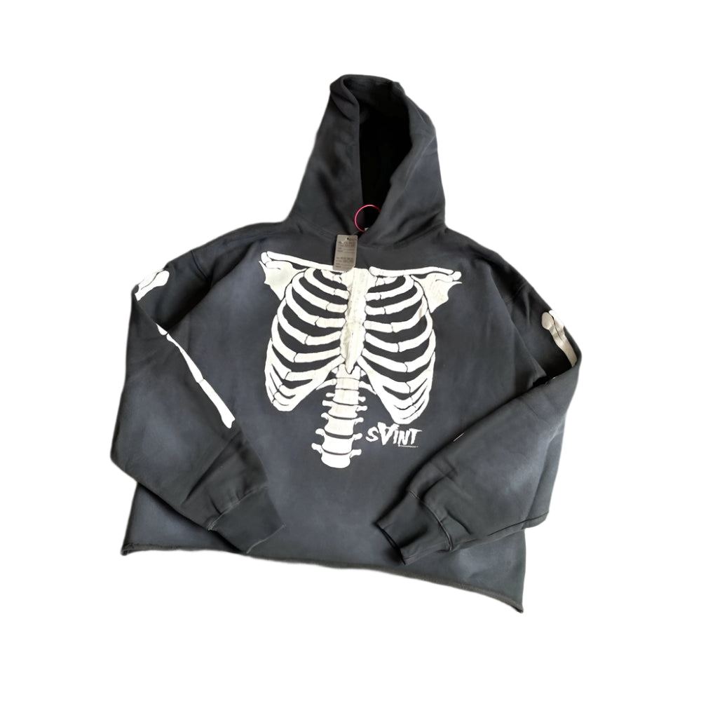 MilkMan Bold Skeleton Print Hooded Sweatshirt