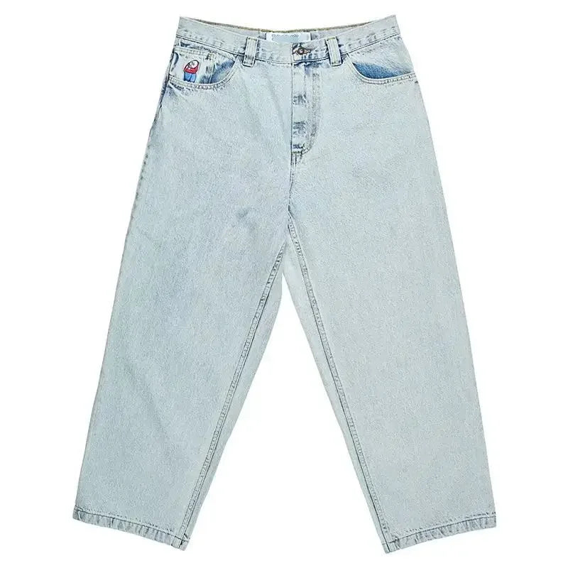 MilkMan Loose-Fit Destroyed Fringed Jeans