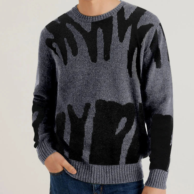 MilkMan Colorblock Knit Sweater – Modern Streetwear