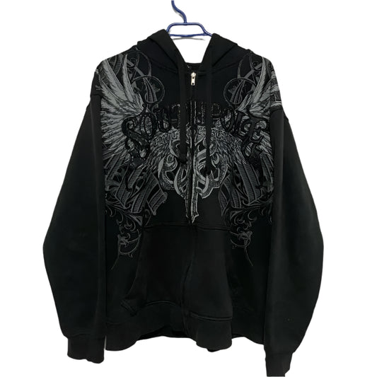 MilkMan Y2K Skull Print Oversized Hoodie