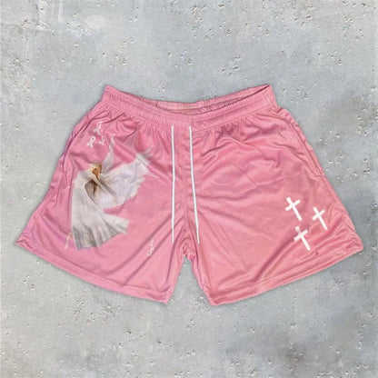 MilkMan Christian Angel Gym Shorts – Faith & Fitness Style