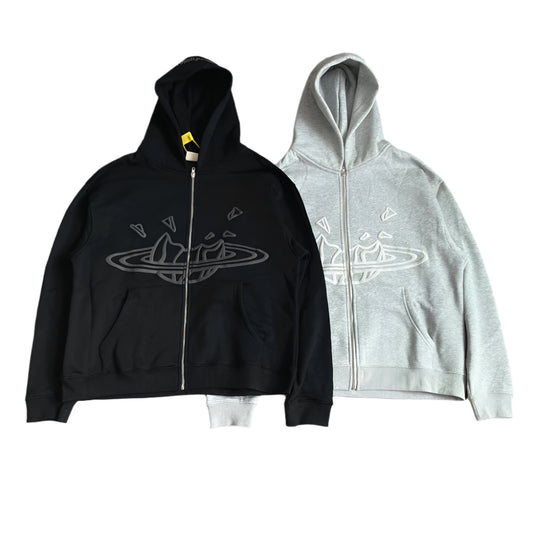 MilkMan Broken Foam Print Hooded Jacket